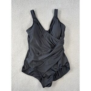Miraclesuit Oceanus One Piece Swimsuit Womens 18W Plus Size Black